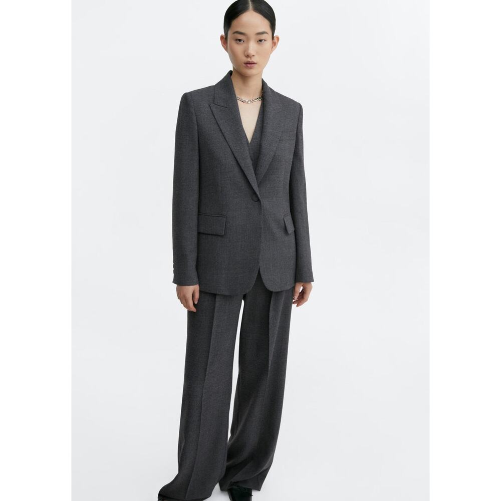 Mango Structured Suit Blazer - M - image 2